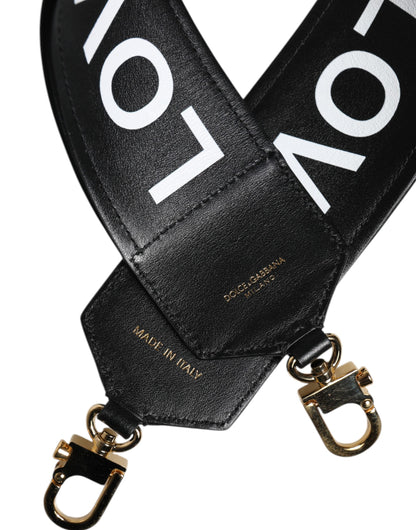 Dolce & Gabbana Multicolor Leopard Logo Love Bag Shoulder Strap