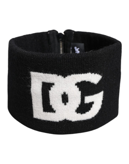 Dolce & Gabbana Black White Knitted Headband Hat
