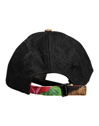 Dolce & Gabbana Multicolor DG Logo Patch 6 Panels Baseball Cap