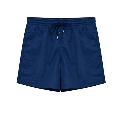 Maillot de bain en polyester bleu Canali