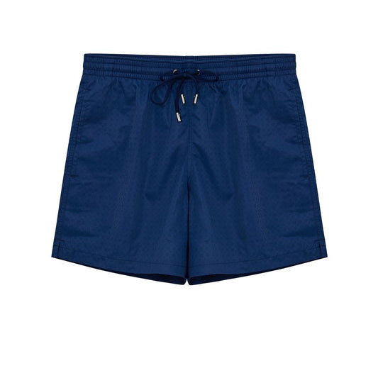 Maillot de bain en polyester bleu Canali