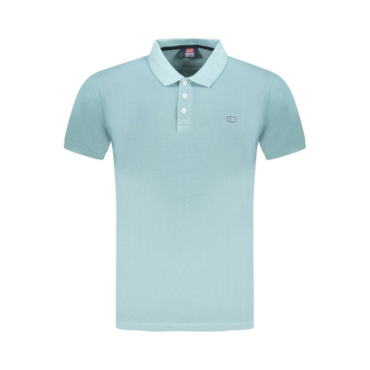 Norway 1963 Light Blue Cotton Men Polo Shirt