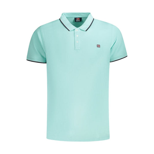 Norway 1963 Light Blue Cotton Men Polo Shirt