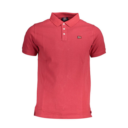 Norway 1963 Red Cotton Men Polo Shirt