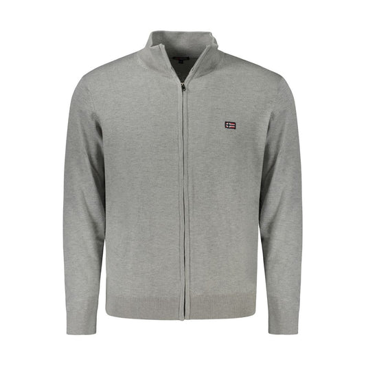 Norway 1963 Gray Polyester Men Cardigan