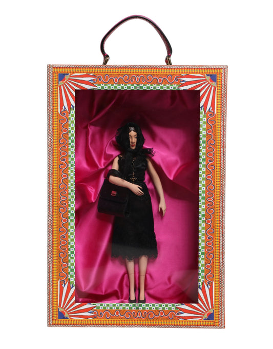 Poupées Dolce &amp; Gabbana en céramique, porcelaine, cuir et robe noire