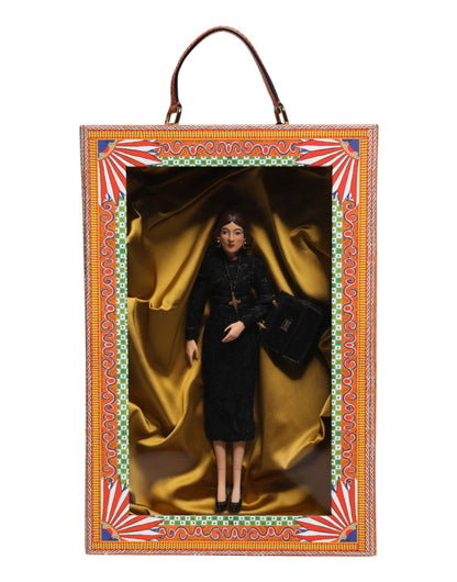 Poupées Dolce &amp; Gabbana en céramique, porcelaine, cuir et robe noire
