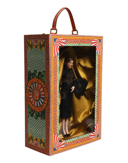 Poupées Dolce &amp; Gabbana en céramique, porcelaine, cuir et robe noire