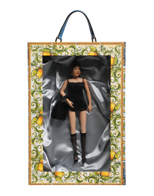 Poupées Dolce &amp; Gabbana en céramique, porcelaine, cuir et robe noire