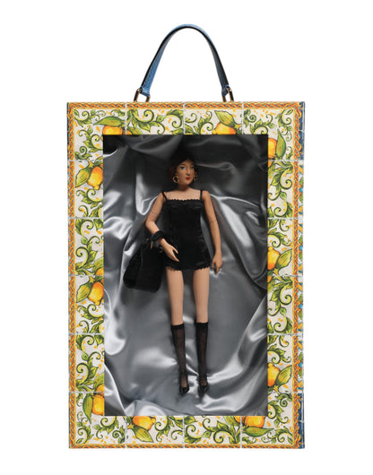 Poupées Dolce &amp; Gabbana en céramique, porcelaine, cuir et robe noire