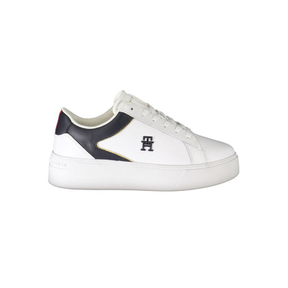 Baskets blanches en polyester Tommy Hilfiger
