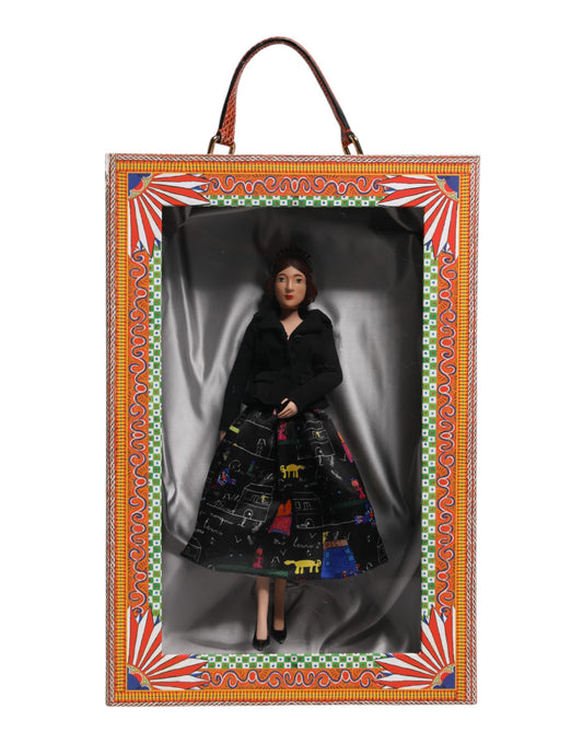 Poupées Dolce &amp; Gabbana en céramique, porcelaine, cuir et robe noire