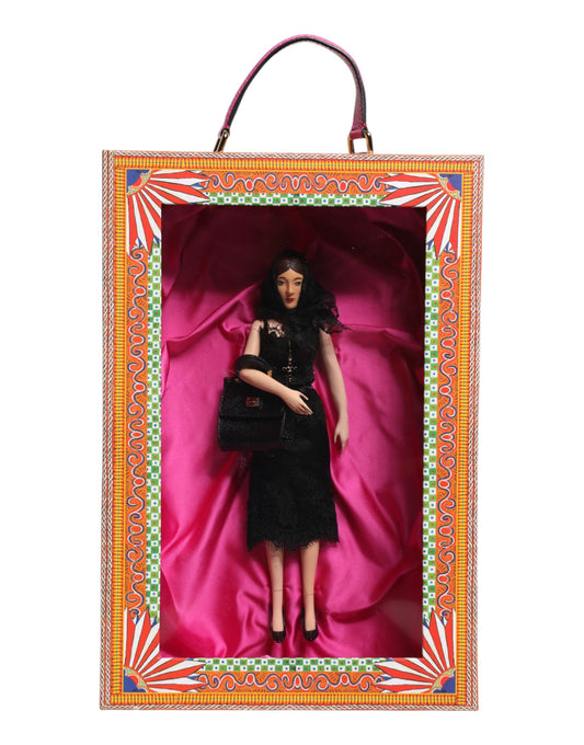 Poupées Dolce &amp; Gabbana en céramique, porcelaine, cuir et robe noire