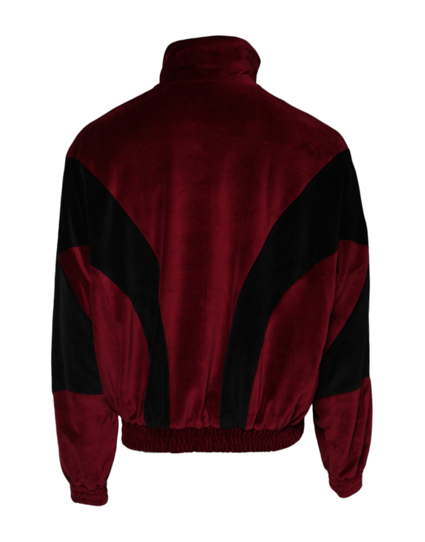 Chaqueta bomber Dolce &amp; Gabbana de algodón con cremallera completa y logotipo en rojo y negro
