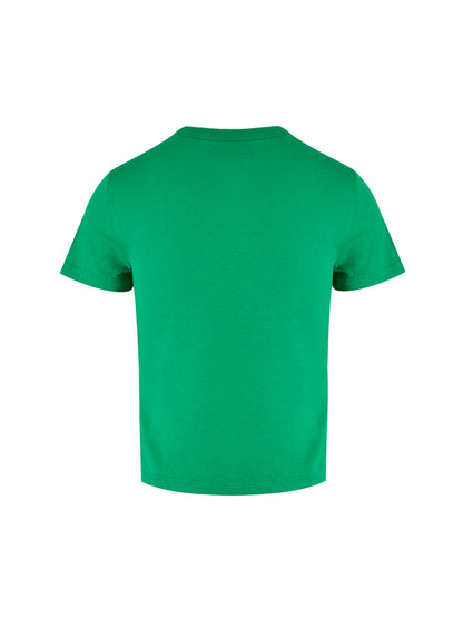 Camiseta de algodón verde con el logotipo de Gucci