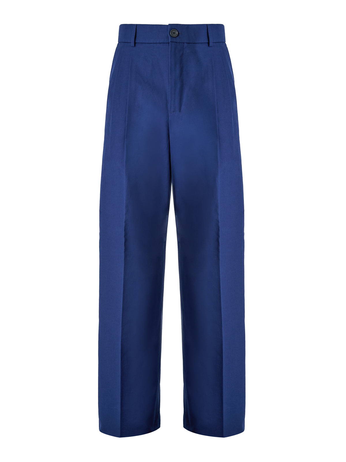 Pantalones clásicos de algodón azul Gucci