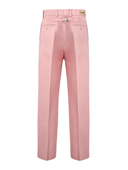 Pantalones de algodón rosa claro Gucci