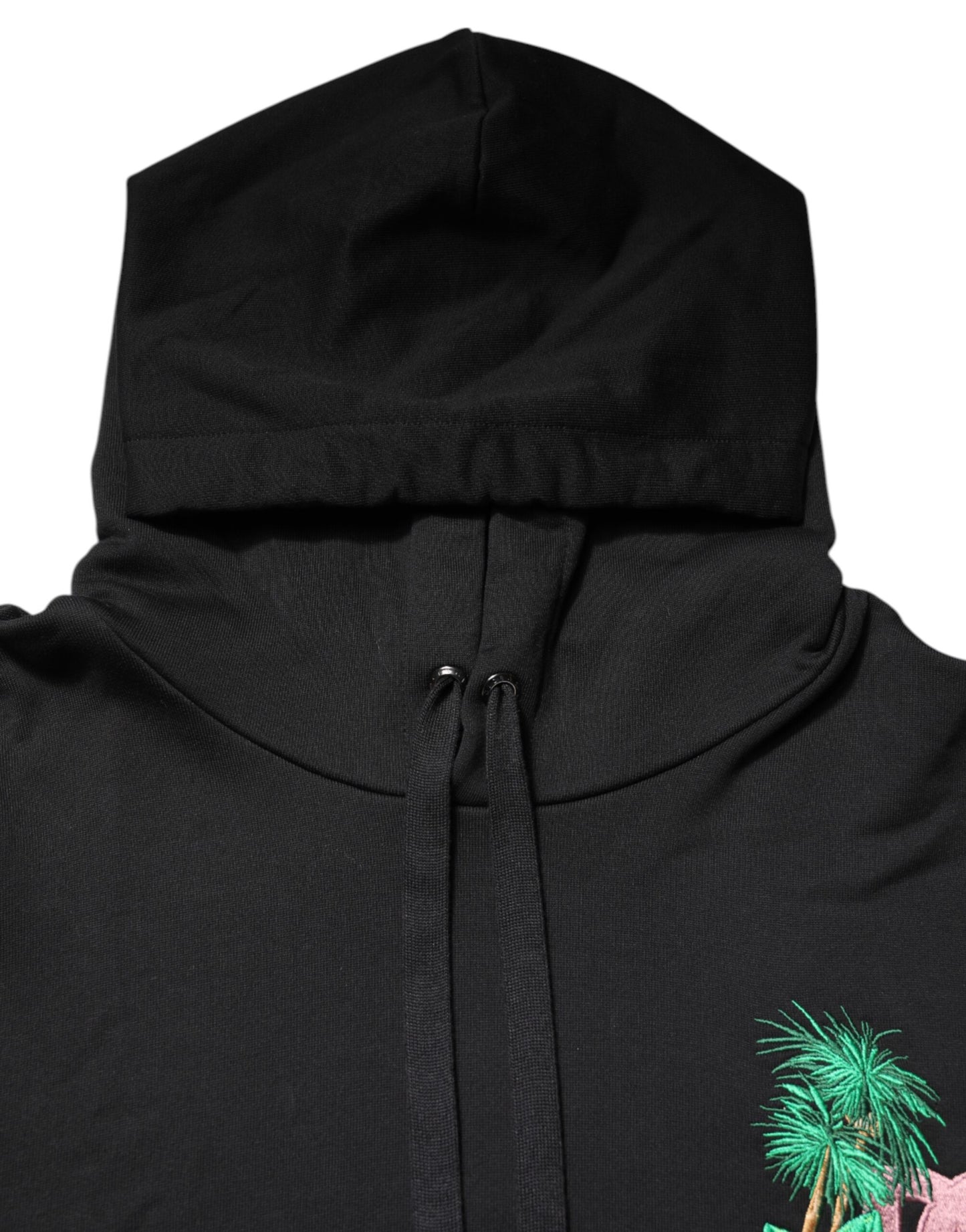 Sweat-shirt à capuche brodé noir Dolce &amp; Gabbana