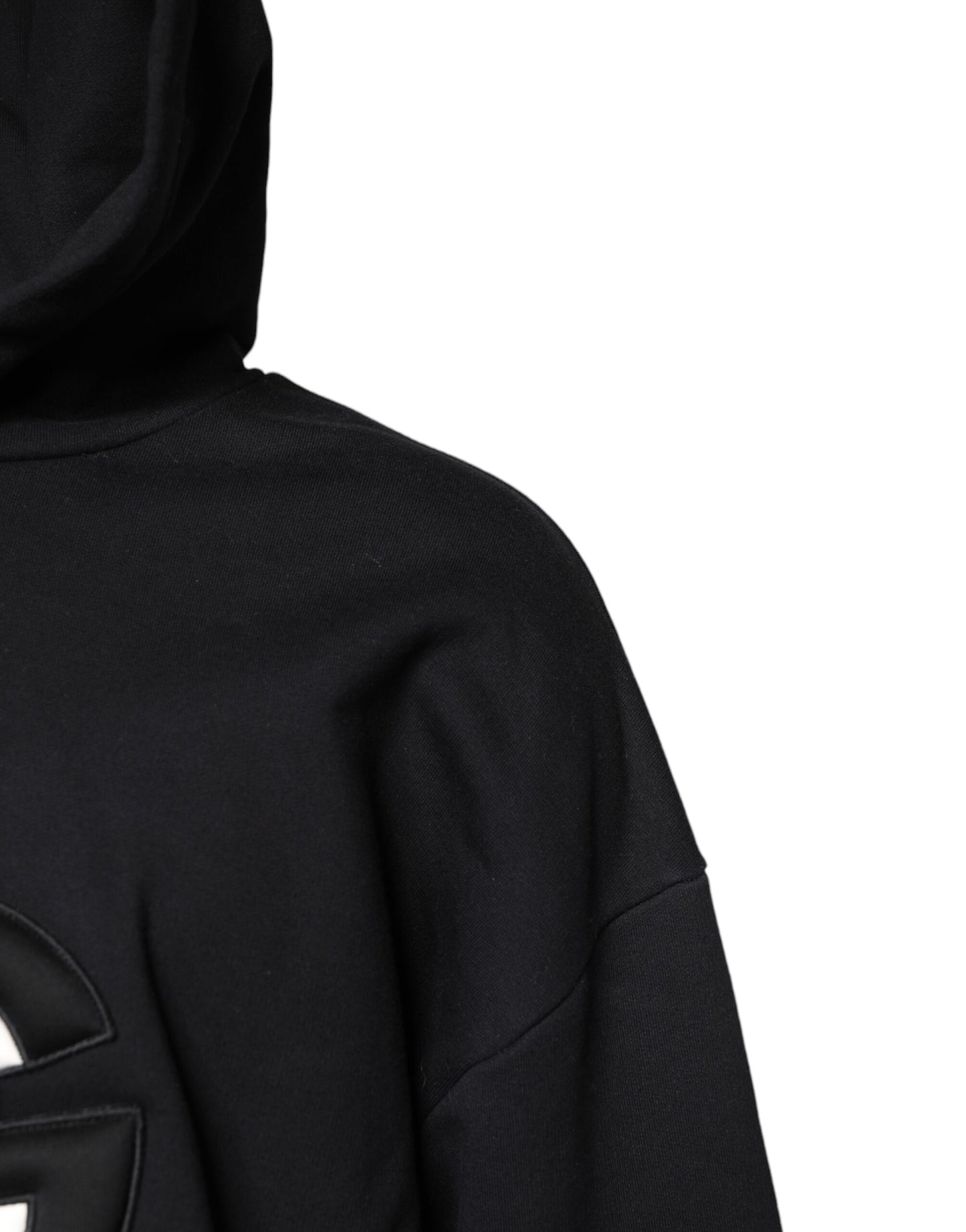 Sweat-shirt à capuche brodé noir Dolce &amp; Gabbana