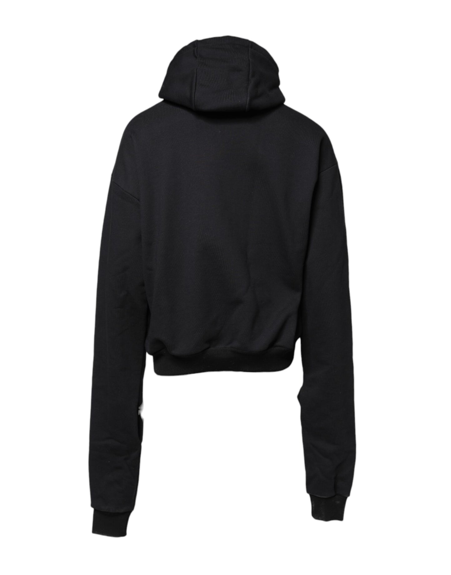 Sweat-shirt à capuche brodé noir Dolce &amp; Gabbana