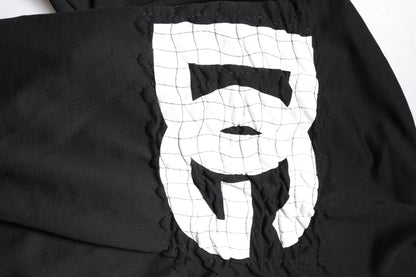 Sweat-shirt à capuche imprimé logo noir Dolce &amp; Gabbana