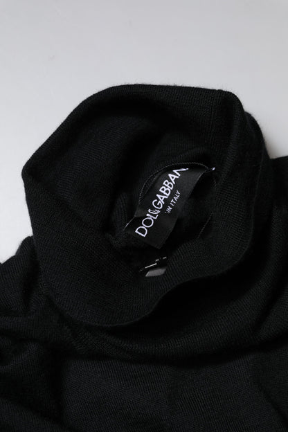 Suéter de punto de cachemira negro para hombre de Dolce &amp; Gabbana