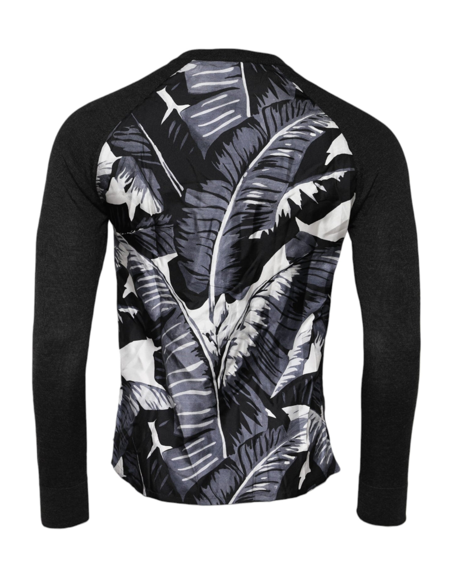Pull en maille imprimé noir Dolce &amp; Gabbana pour homme
