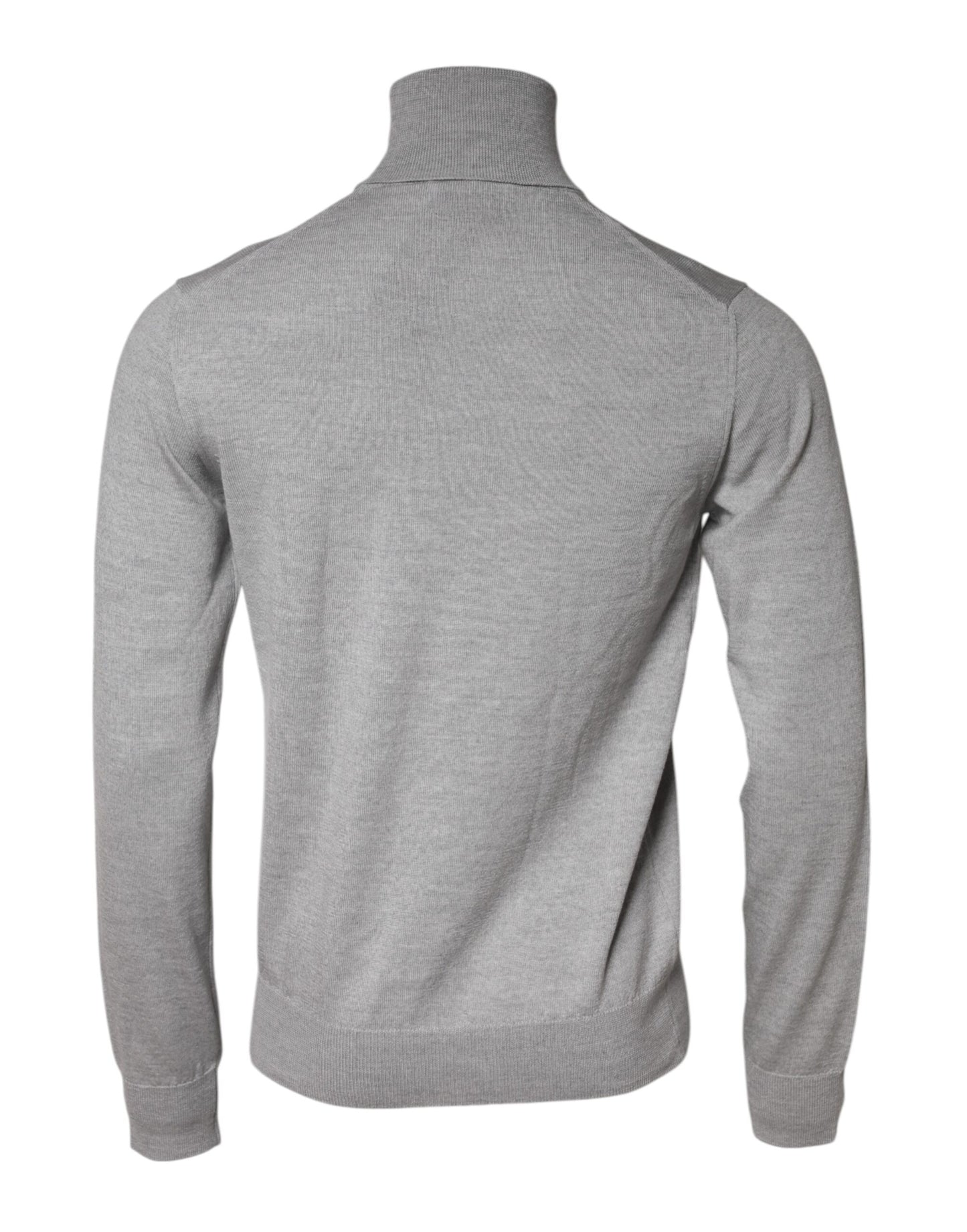 Pull en laine grise tricotée Dolce &amp; Gabbana pour homme