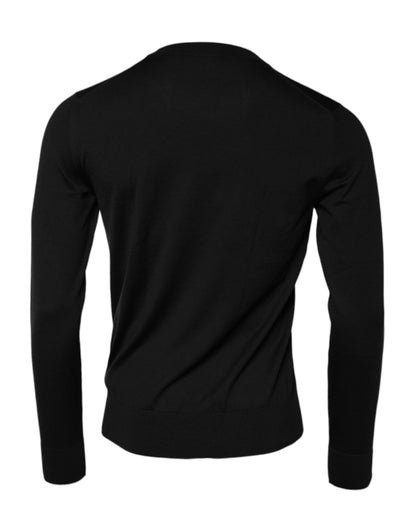 Pull Dolce &amp; Gabbana noir brodé de couronnes DG