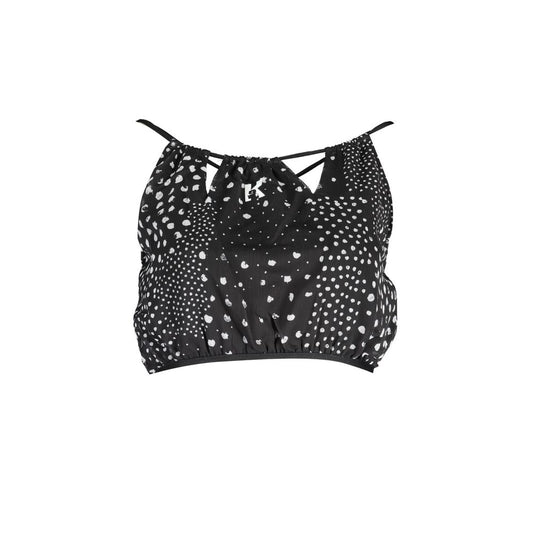Haut noir en polyester pour femme Karl Lagerfeld