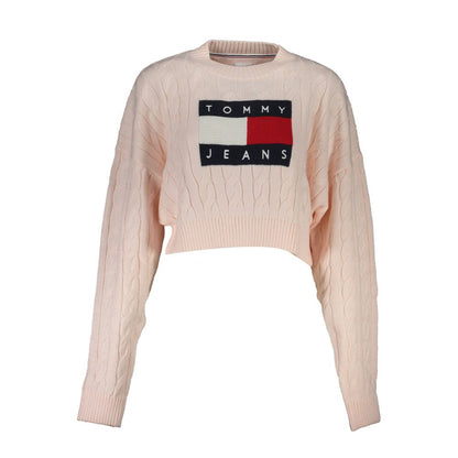 Pull femme Tommy Hilfiger en polyester rose