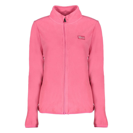 Pull femme rose en polyester, Norvège 1963