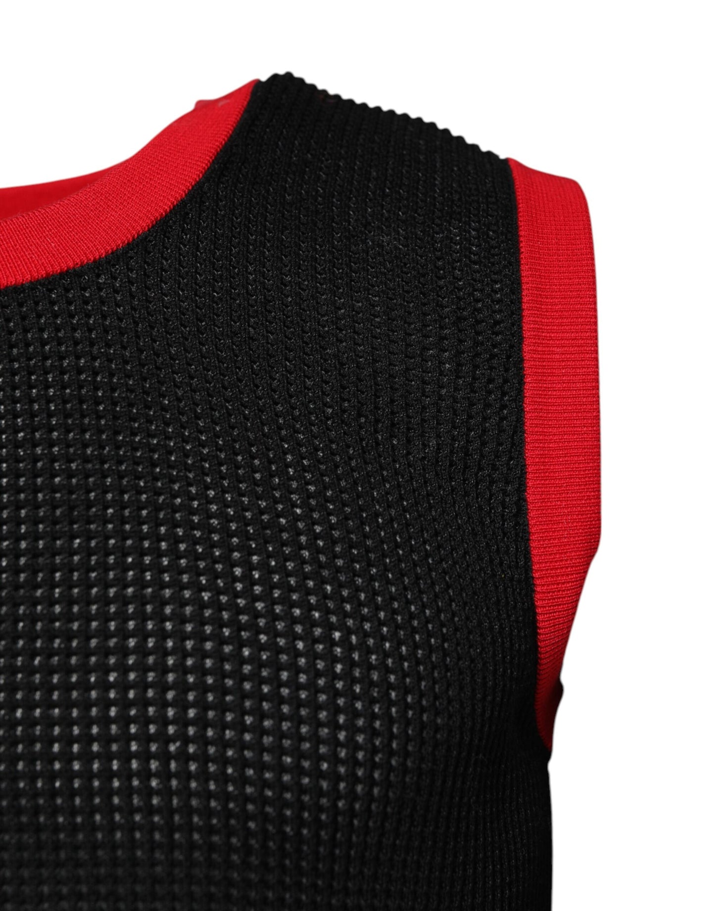 Dolce &amp; Gabbana Black Cotton Slim Fit Round Neck T-shirt