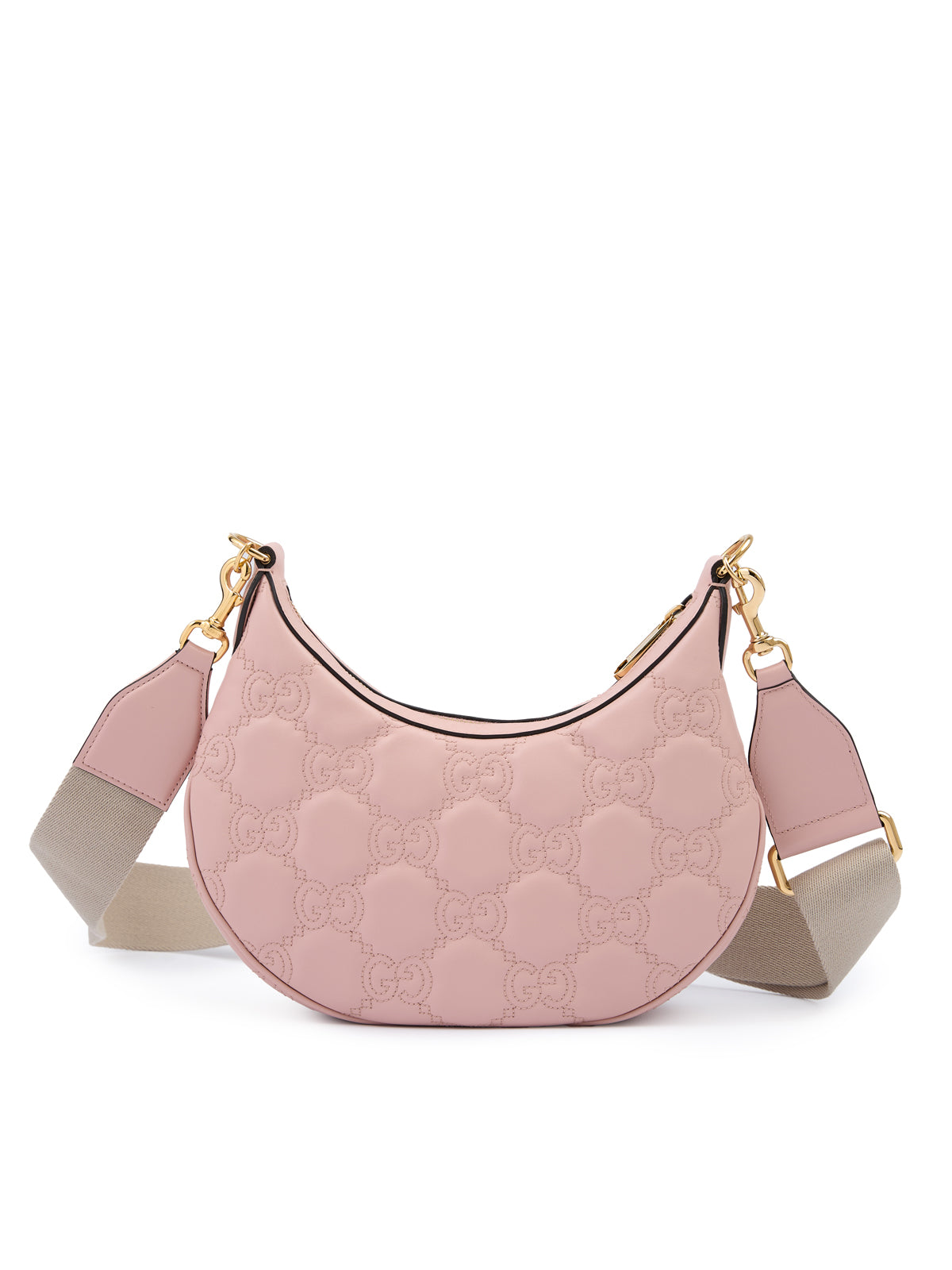 Sac à bandoulière en cuir rose clair Gucci