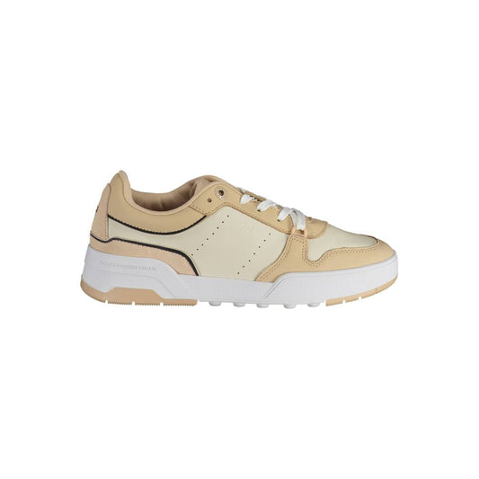 Baskets Tommy Hilfiger en cuir beige pour femme