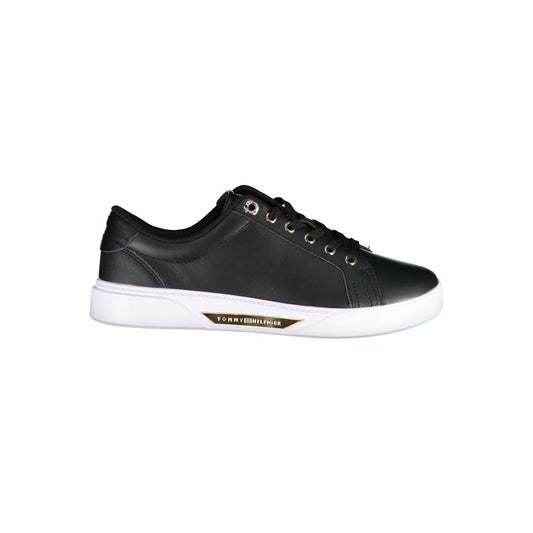Baskets Tommy Hilfiger en cuir noir pour femme