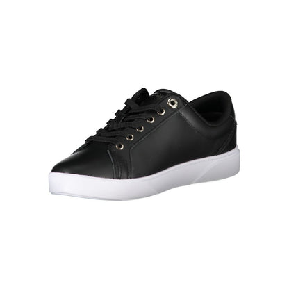 Baskets Tommy Hilfiger en cuir noir pour femme