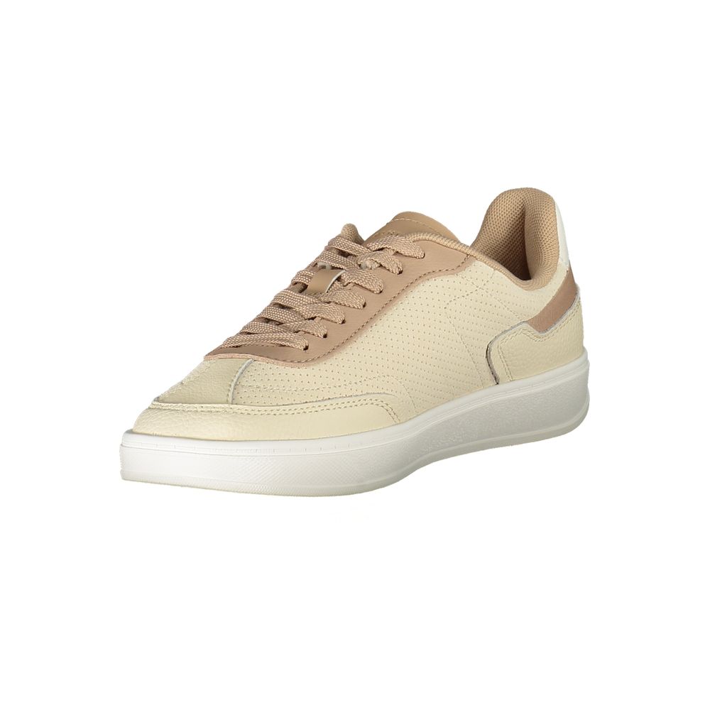 Baskets Tommy Hilfiger en cuir beige pour femme
