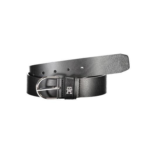Ceinture en cuir noir Tommy Hilfiger pour femme