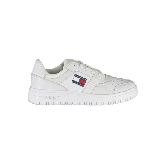 Baskets blanches Tommy Hilfiger en polyester recyclé pour femme