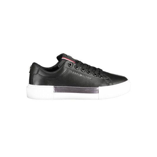 Baskets Tommy Hilfiger en cuir noir pour femme