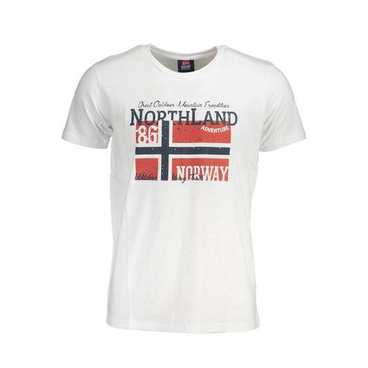 T-shirt en coton blanc Norvège 1963