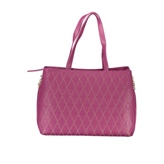 Bolso de mano morado de polietileno de Mario Valentino