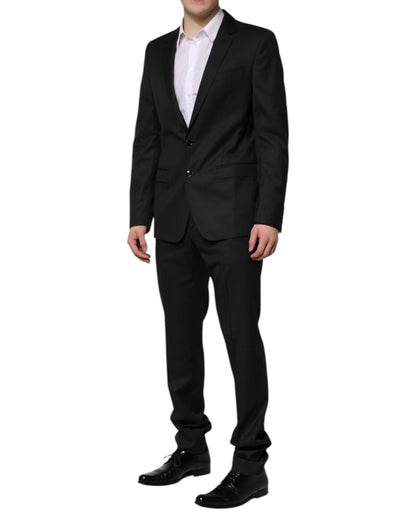 Traje MARTINI de dos piezas gris oscuro de Dolce &amp; Gabbana con botonadura sencilla