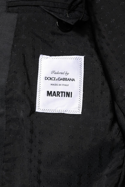 Traje MARTINI de dos piezas gris oscuro de Dolce &amp; Gabbana con botonadura sencilla