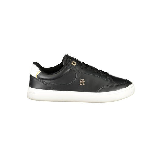 Baskets Tommy Hilfiger en cuir noir pour femme