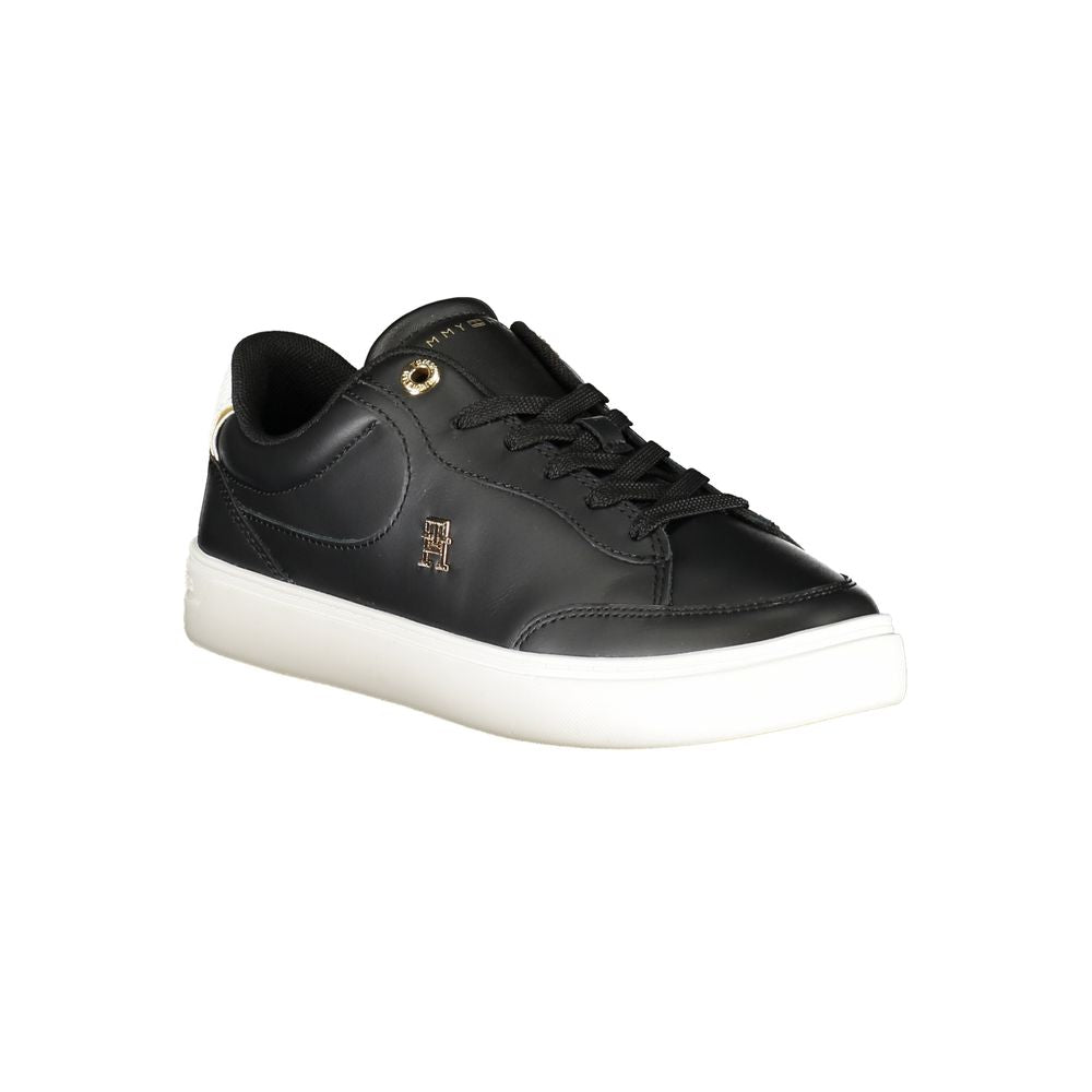 Baskets Tommy Hilfiger en cuir noir pour femme
