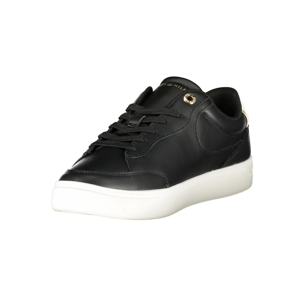 Baskets Tommy Hilfiger en cuir noir pour femme