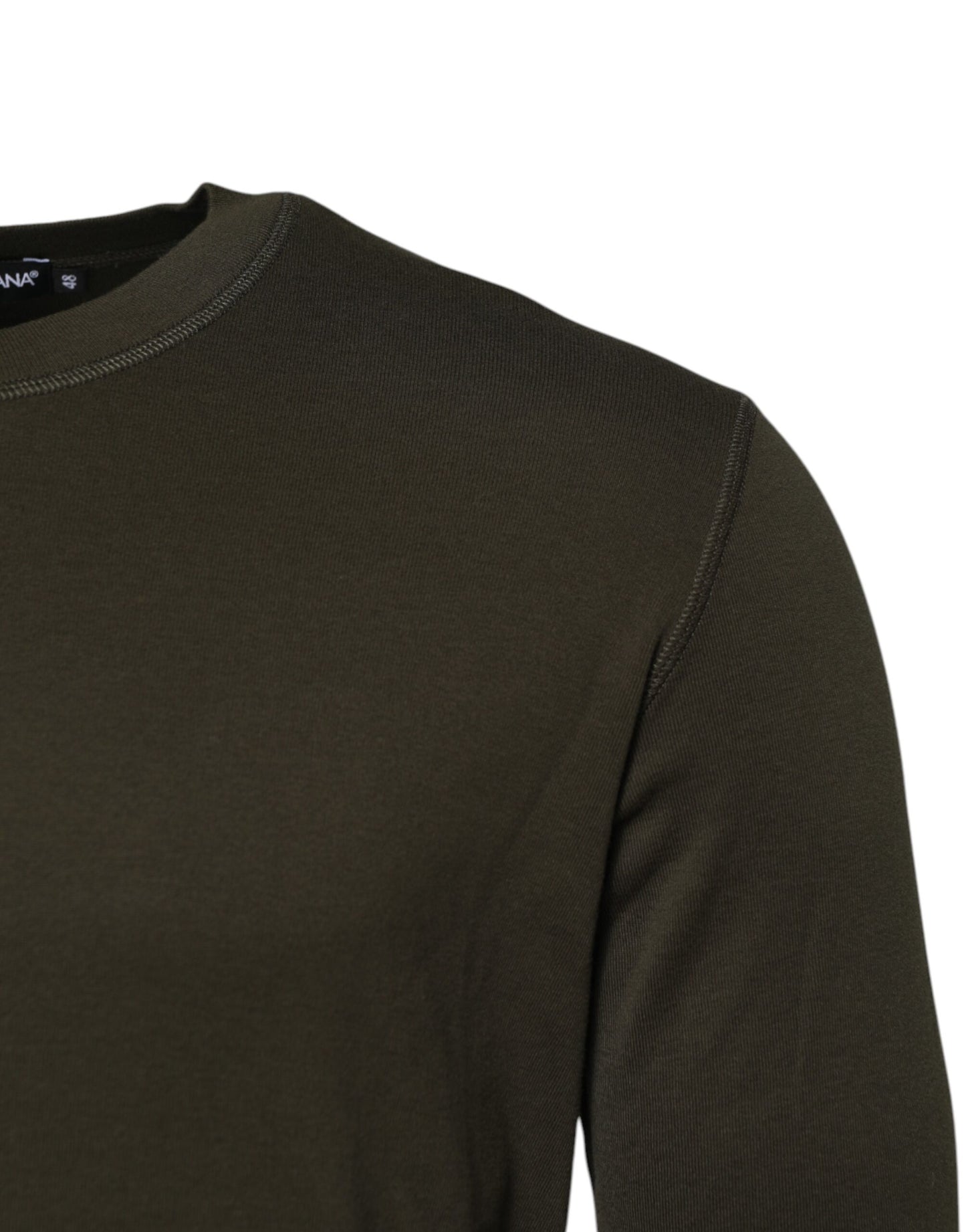 Dolce &amp; Gabbana Dark Green Long Sleeves Crew Neck T-shirt
