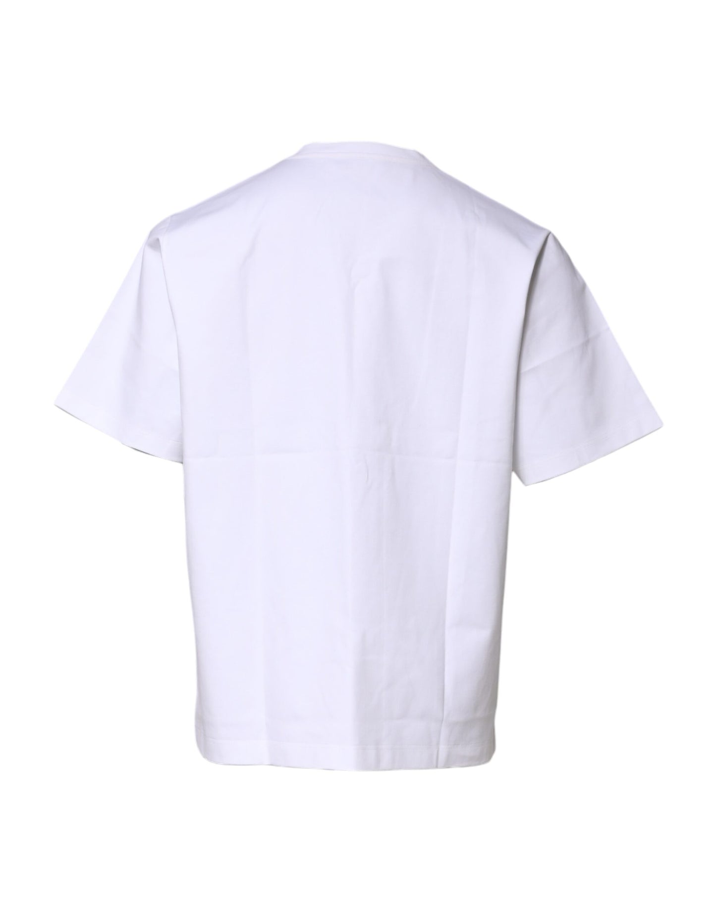 Dolce &amp; Gabbana White Cotton Short Sleeves Crew Neck T-shirt